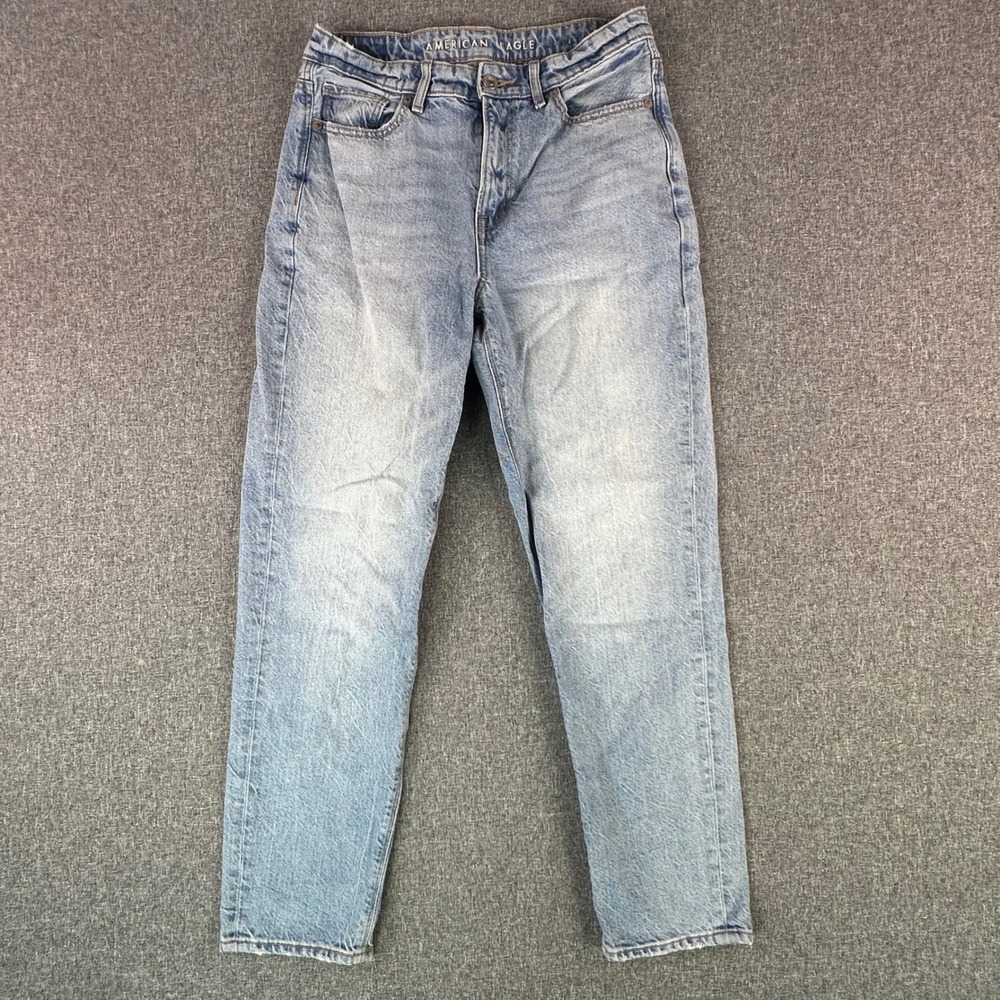 American Eagle Jeans Womens 6 Mom Jean Light Blue High Rise Tapered